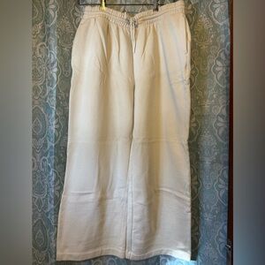 Old Navy Beige Wide Leg Sweatpants